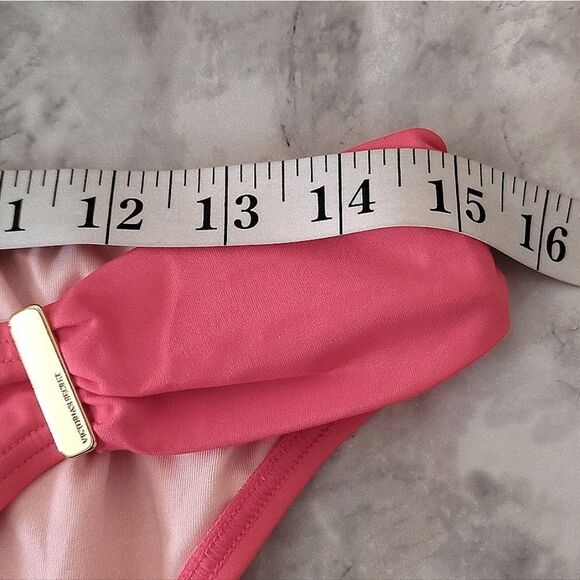 Victoria's Secret 2014 Coral Side Logo Lowrise Bikini Bottoms Large NWOT - Picture 16 of 16